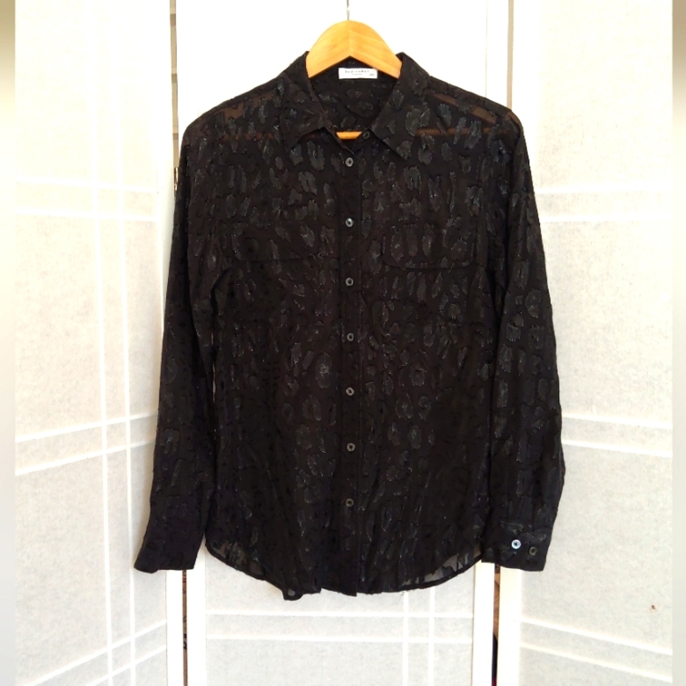 NWOT ! Equipment black silk blouse